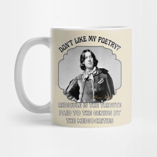 Oscar Wilde Poetry T-Shirt Genius Ware Victorian Literature Poster Mug